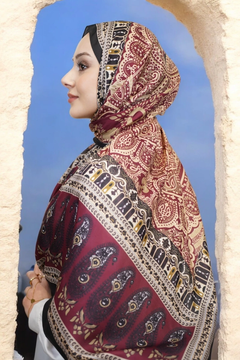 Atlas Model Retro Desen Şal - 7