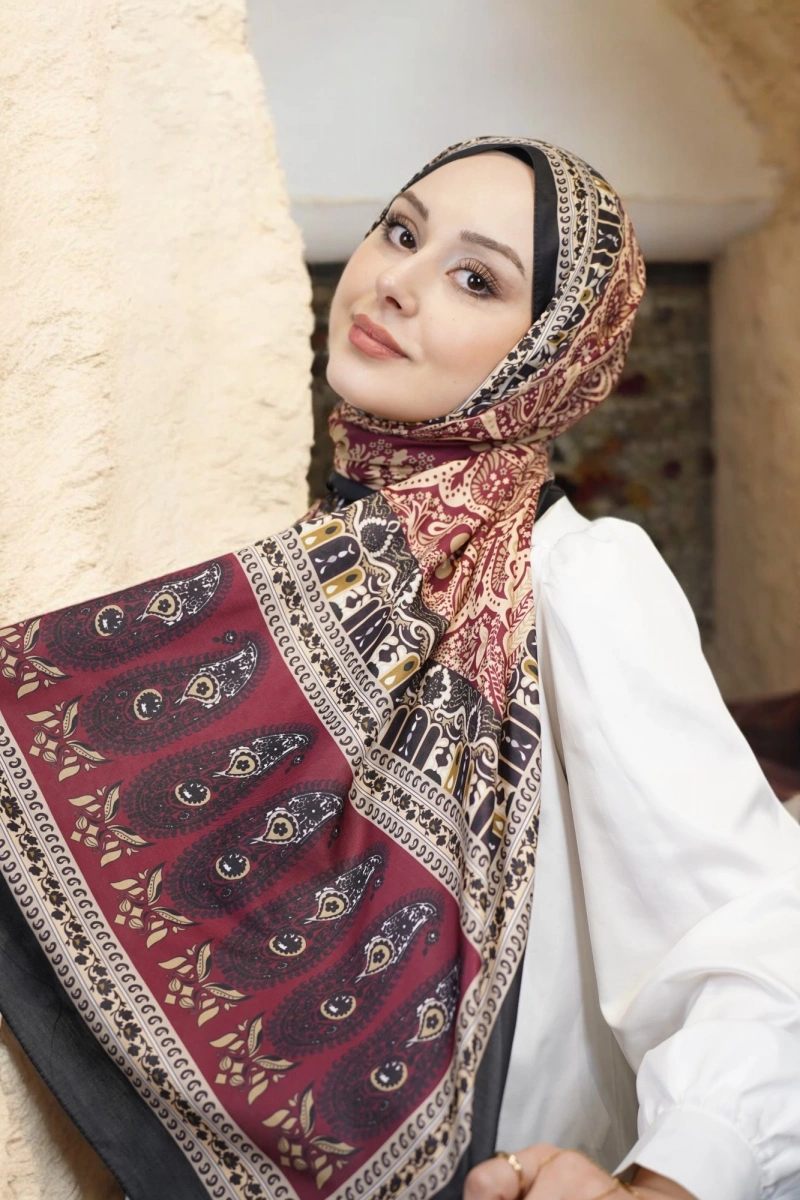 Atlas Model Retro Desen Şal - 7