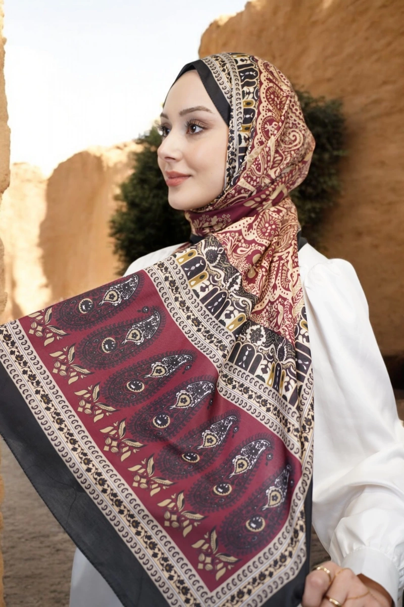 Atlas Model Retro Desen Şal - 7