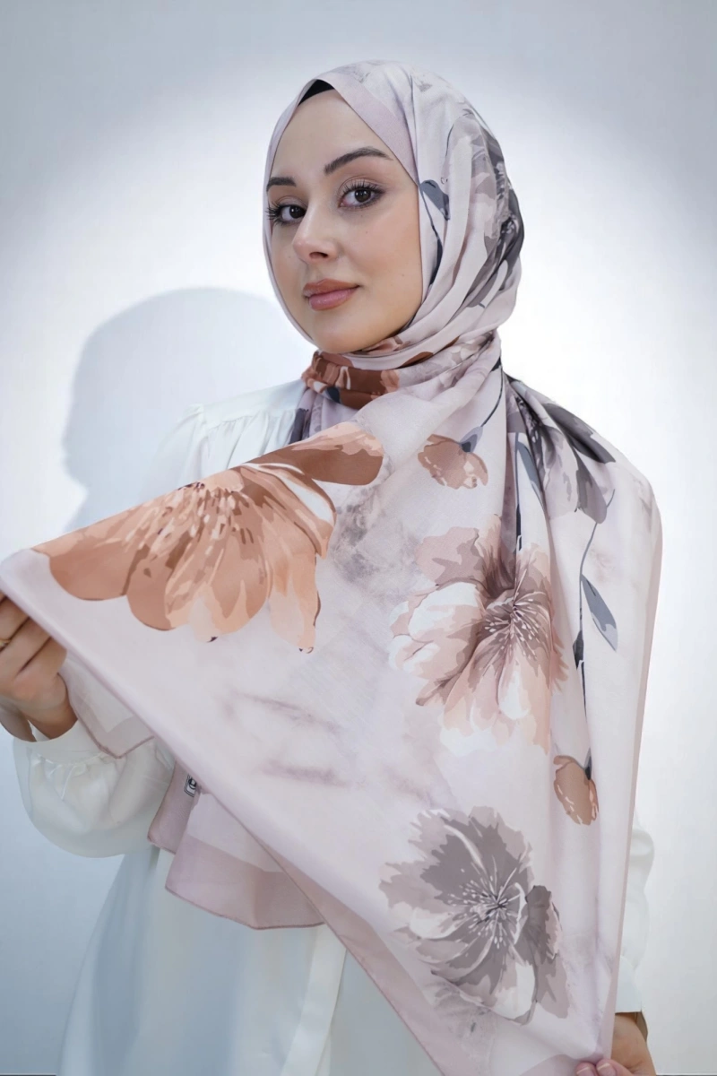 Bahar Model Retro Desen Retro Şal - 12