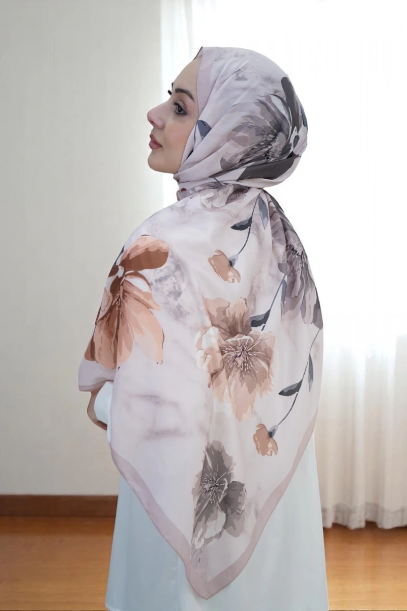 Bahar Model Retro Desen Retro Şal - 12