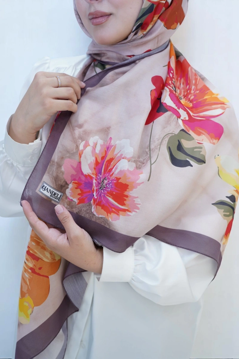 Bahar Model Retro Desen Retro Şal - 13