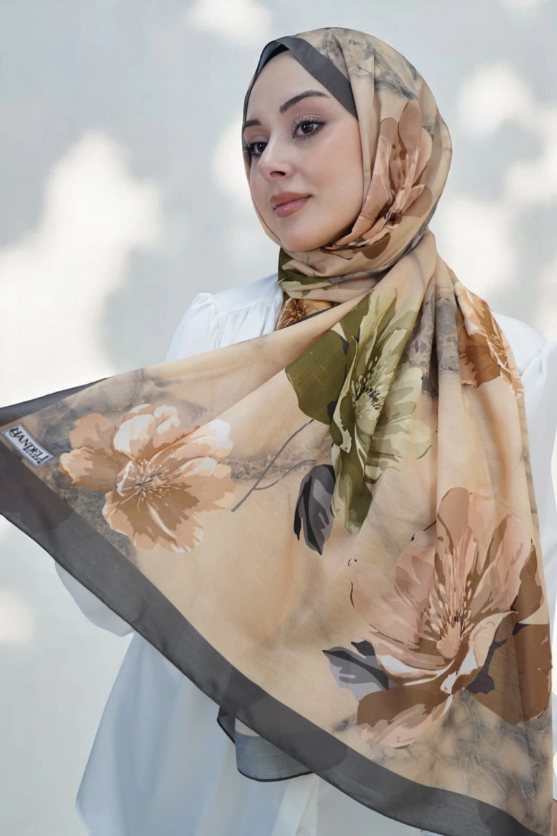 Bahar Model Retro Desen Retro Şal - 6