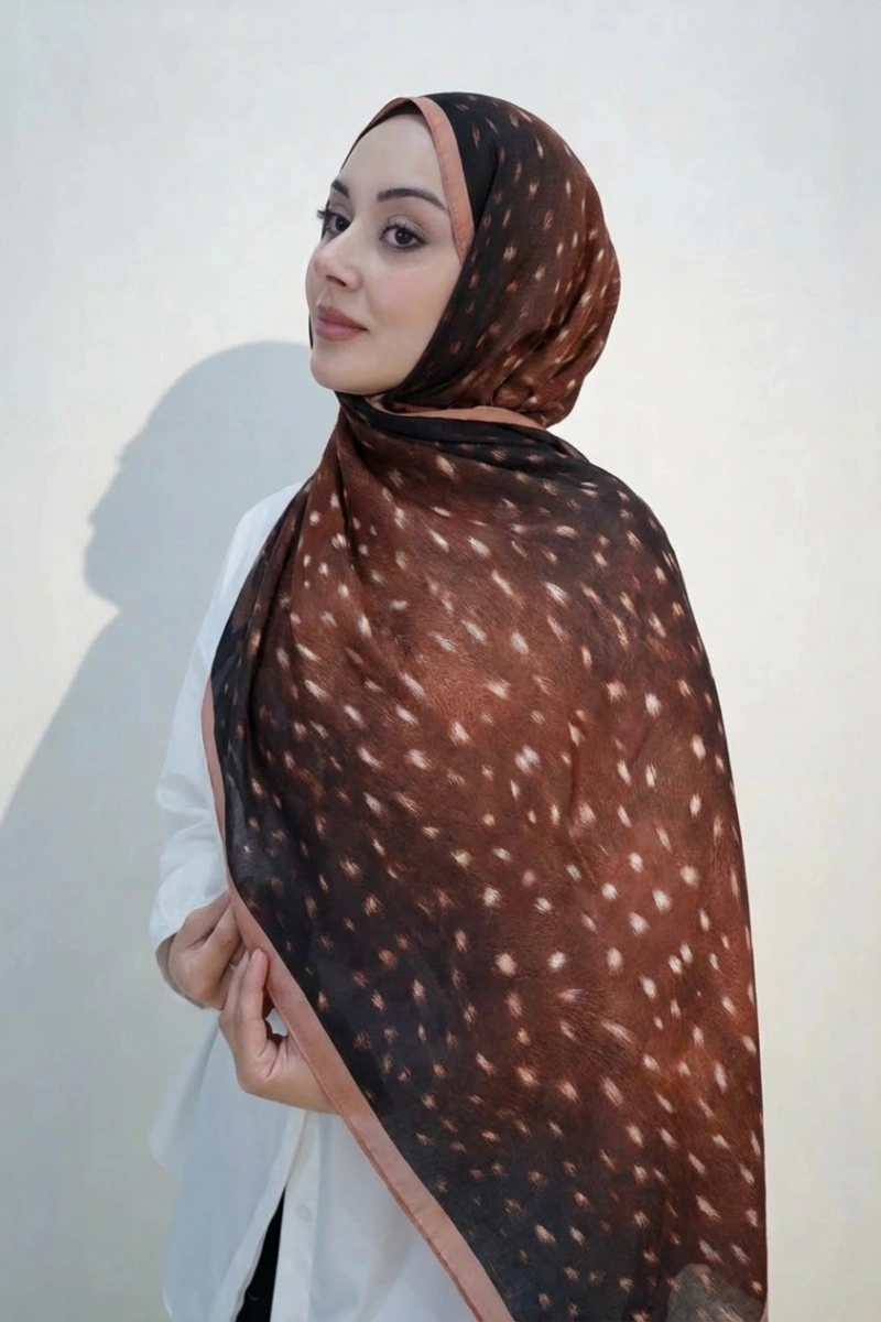 Bambi Model Ceylan Desen Şal - 2