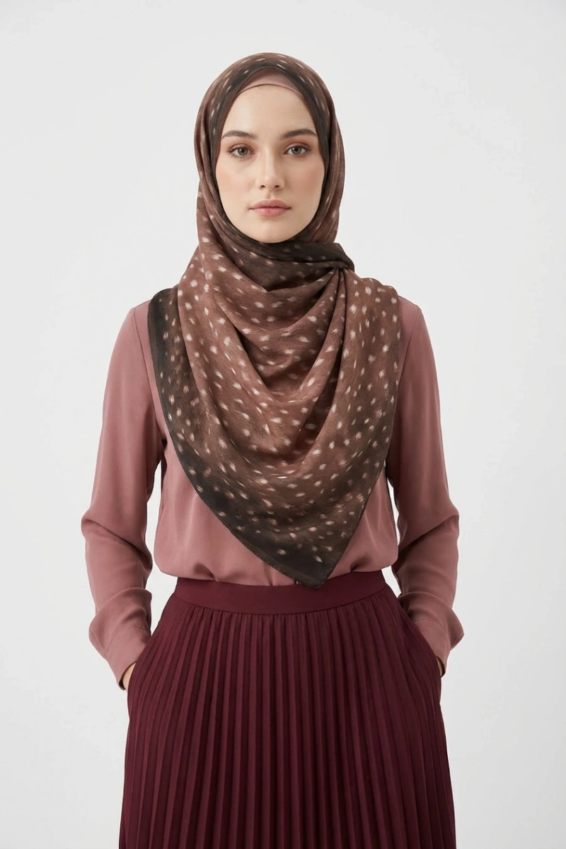 Bambi Model Ceylan Desen Şal - 3