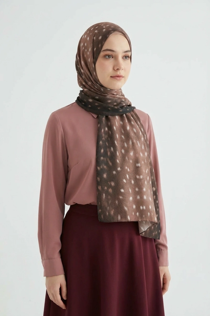 Bambi Model Ceylan Desen Şal - 4