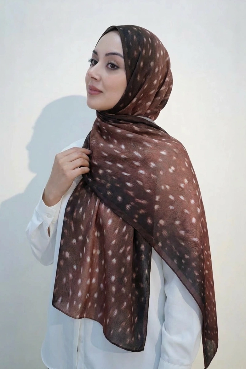 Bambi Model Ceylan Desen Şal - 4