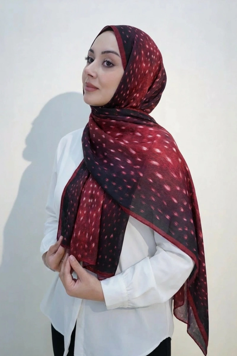 Bambi Model Ceylan Desen Şal - 5