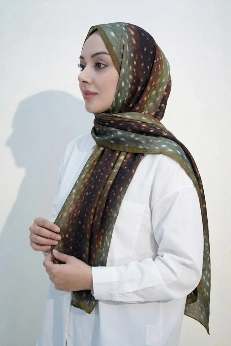 Bambi Model Ceylan Desen Şal Geçişli - 1