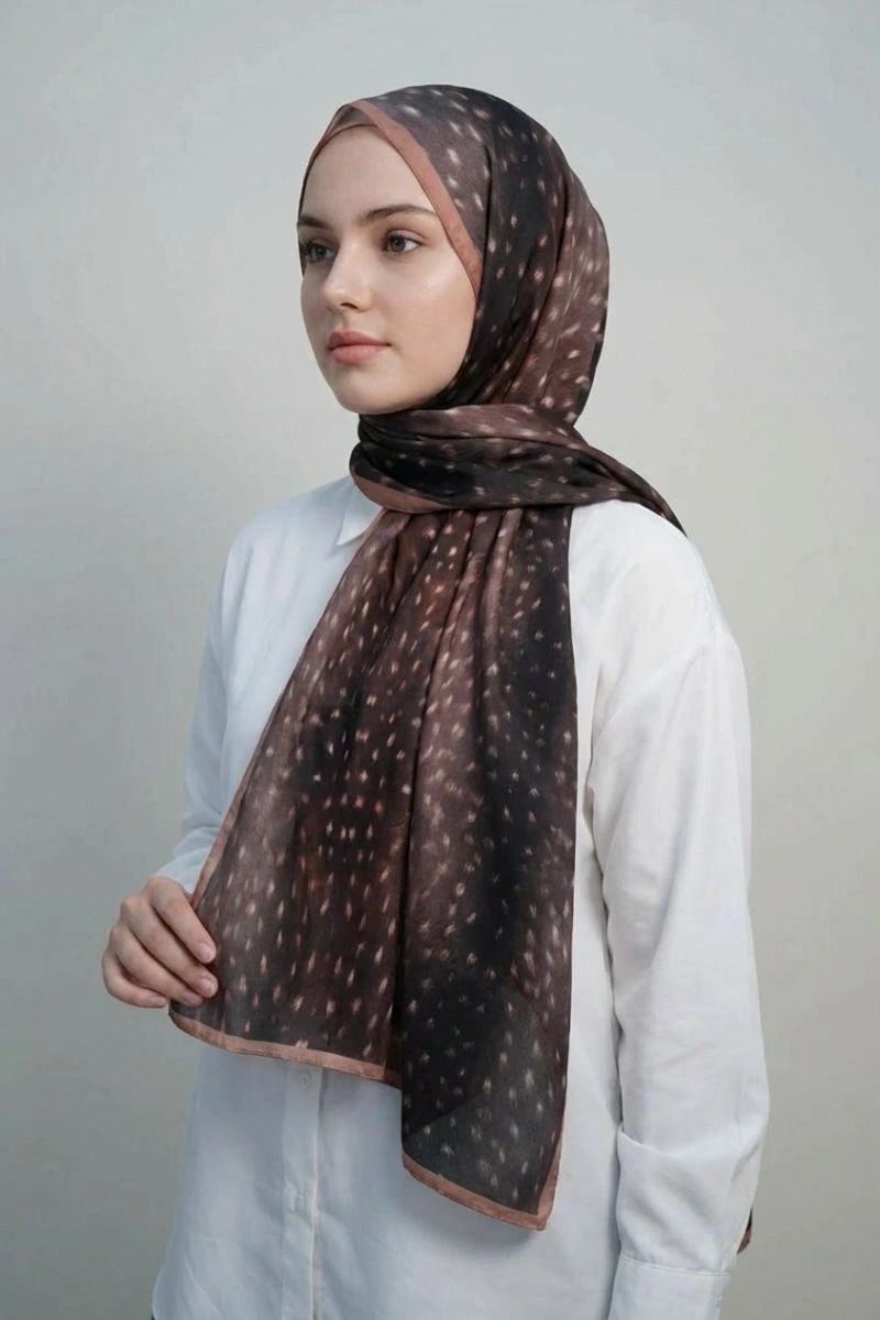Bambi Model Ceylan Desen Şal Geçişli - 2