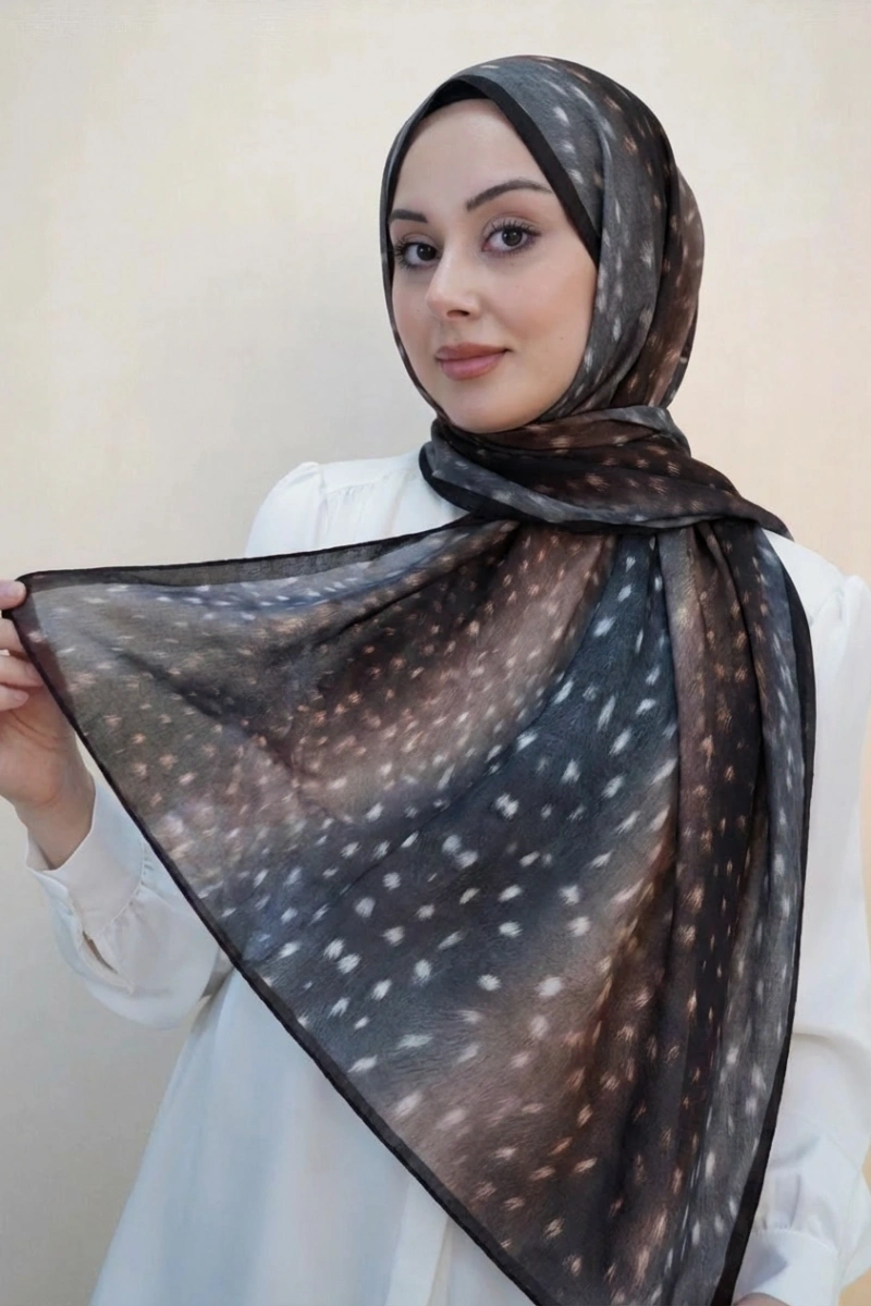 Bambi Model Ceylan Desen Şal Geçişli - 3