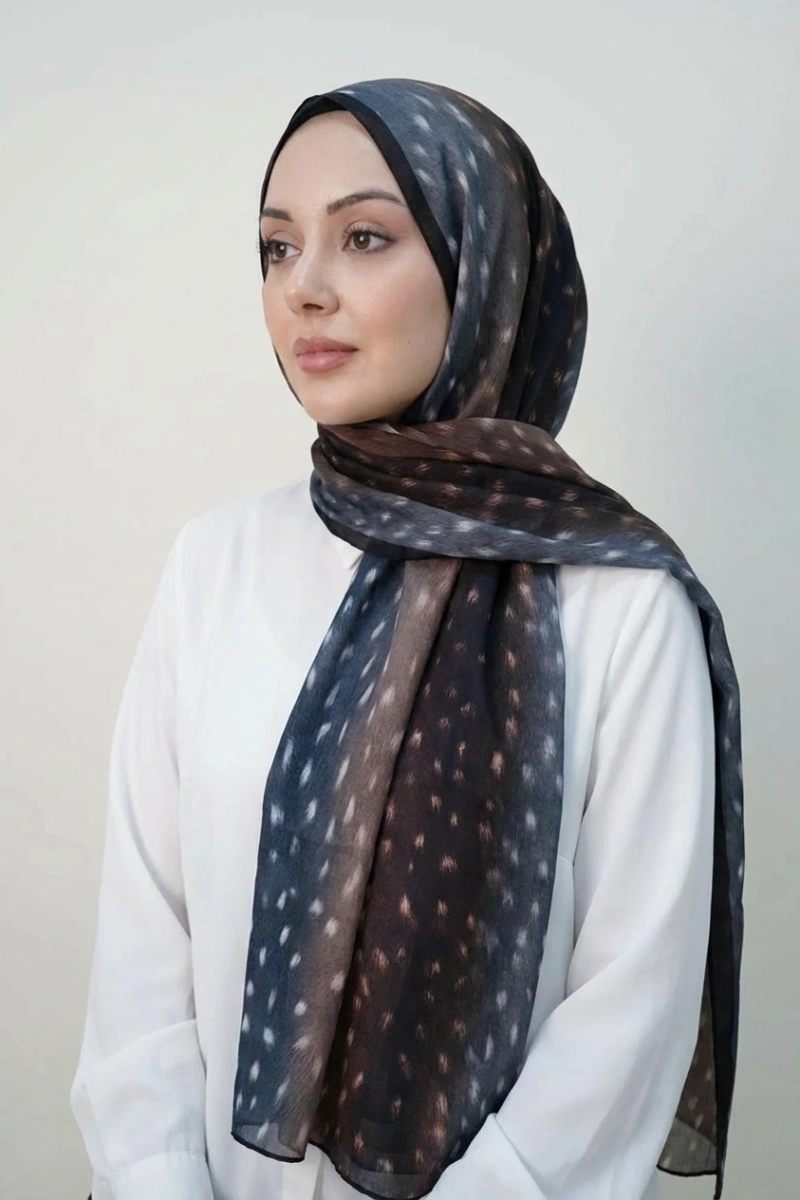 Bambi Model Ceylan Desen Şal Geçişli - 3