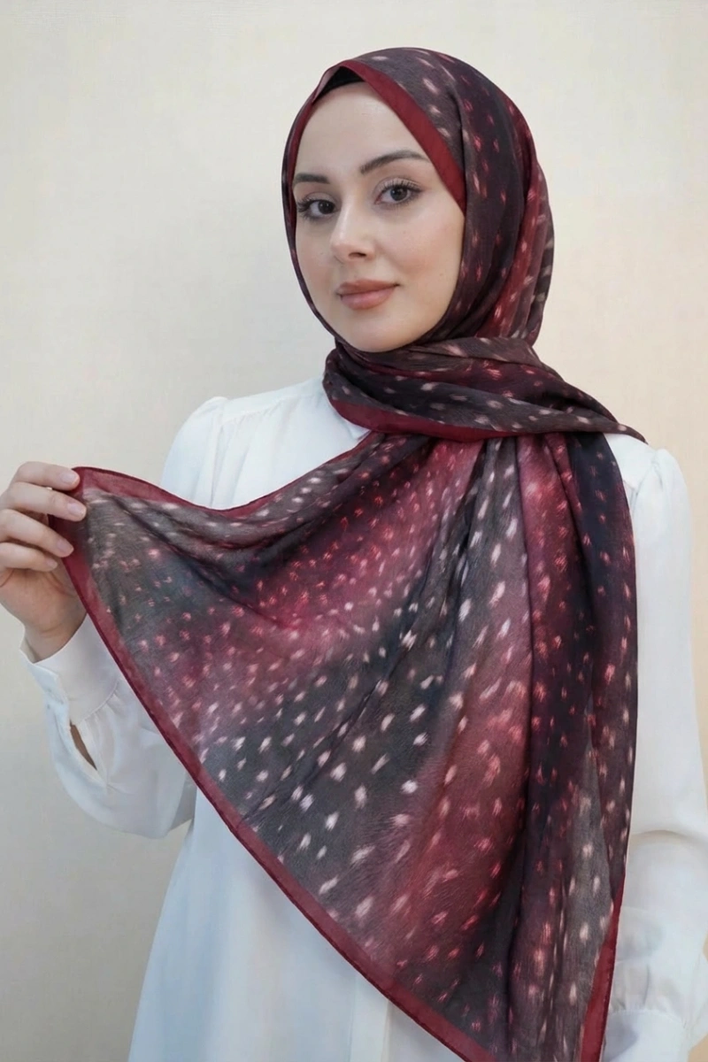 Bambi Model Ceylan Desen Şal Geçişli - 4