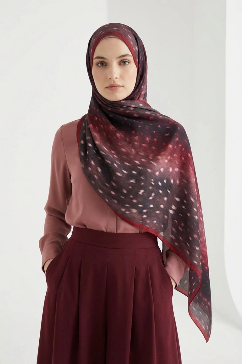 Bambi Model Ceylan Desen Şal Geçişli - 4