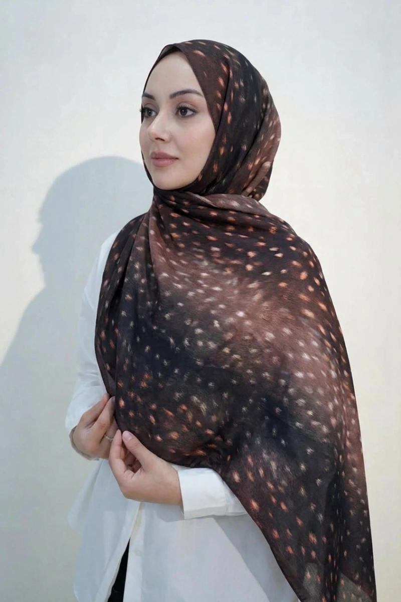 Bambi Model Ceylan Desen Şal Geçişli - 6