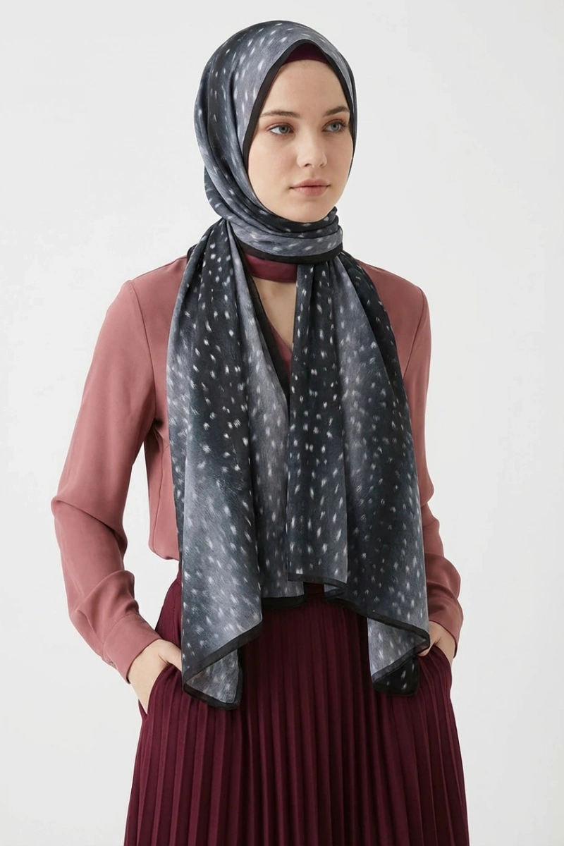 Bambi Model Ceylan Desen Şal Geçişli - 7
