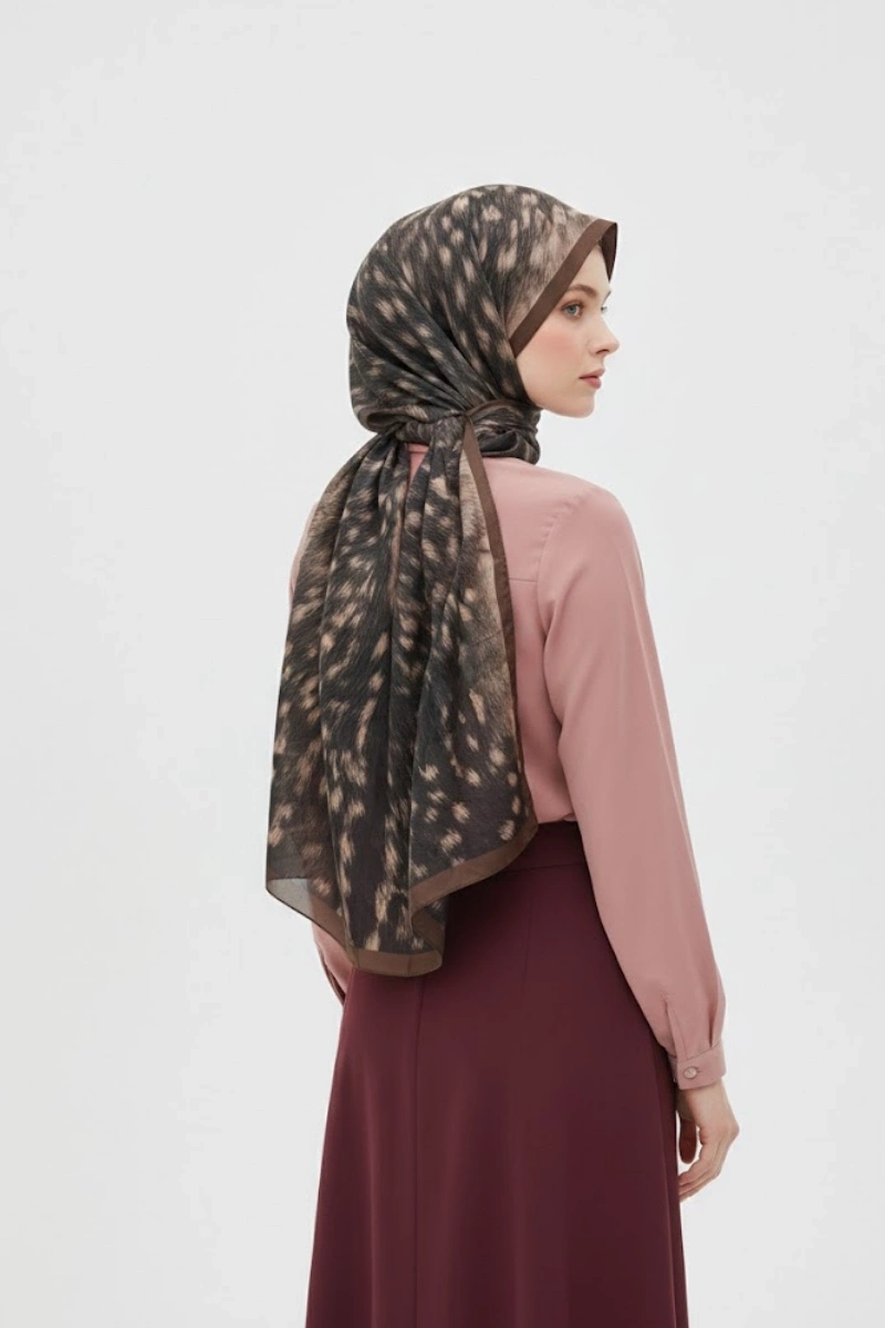 Ceylan Desen Şal Bambi Model - 2