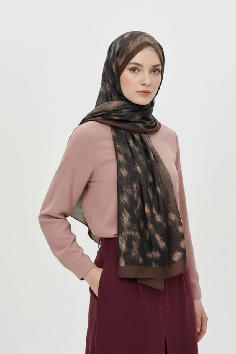 Ceylan Desen Şal Bambi Model - 2