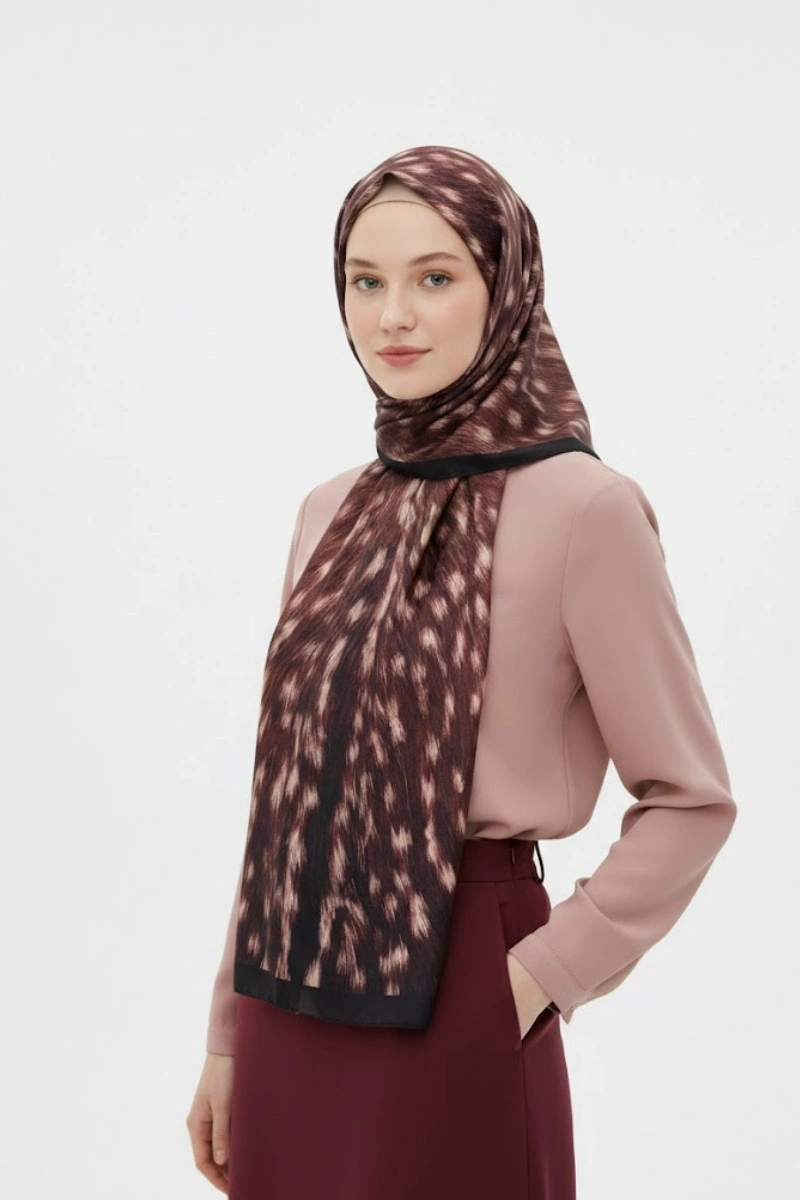 Ceylan Desen Şal Bambi Model - 4