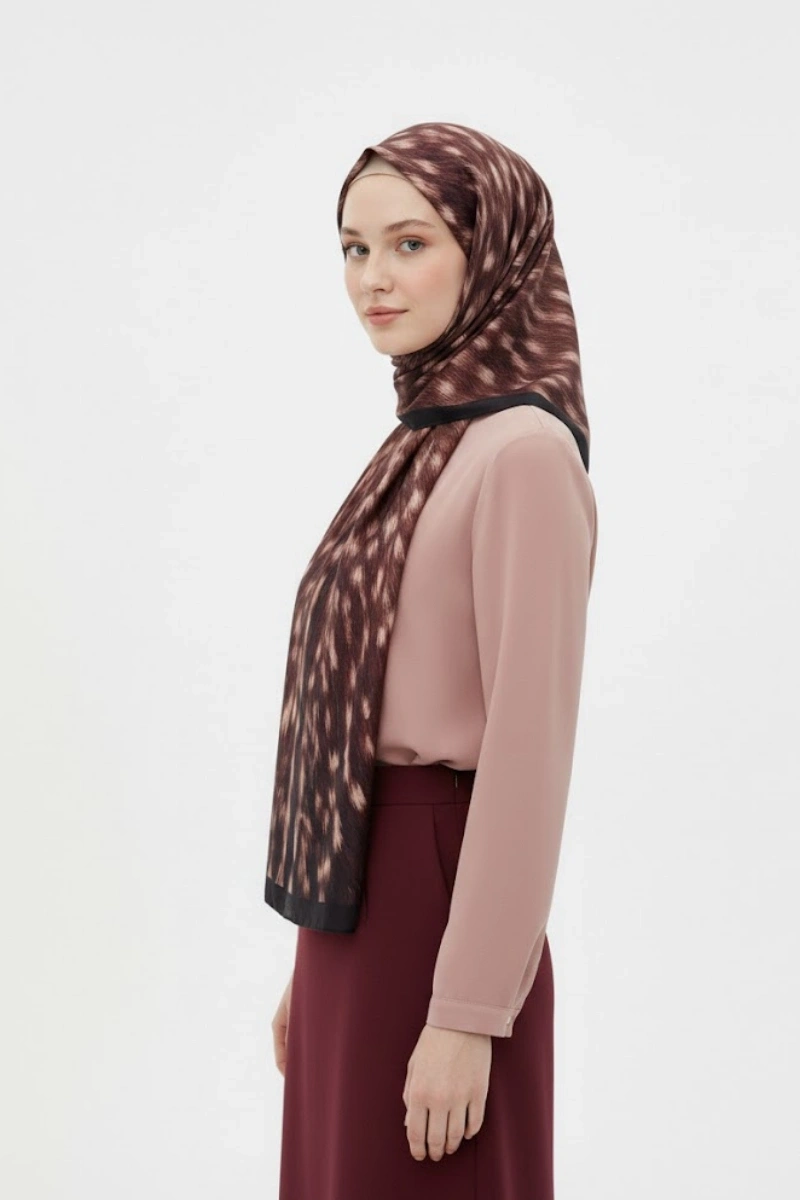Ceylan Desen Şal Bambi Model - 4