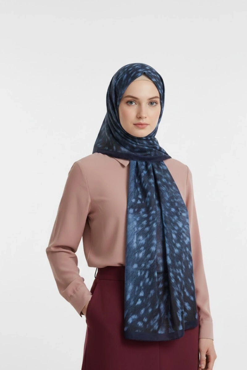 Ceylan Desen Şal Bambi Model - 5