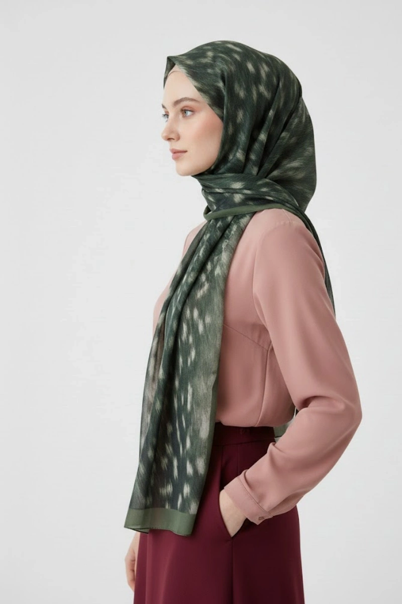 Ceylan Desen Şal Bambi Model - 7