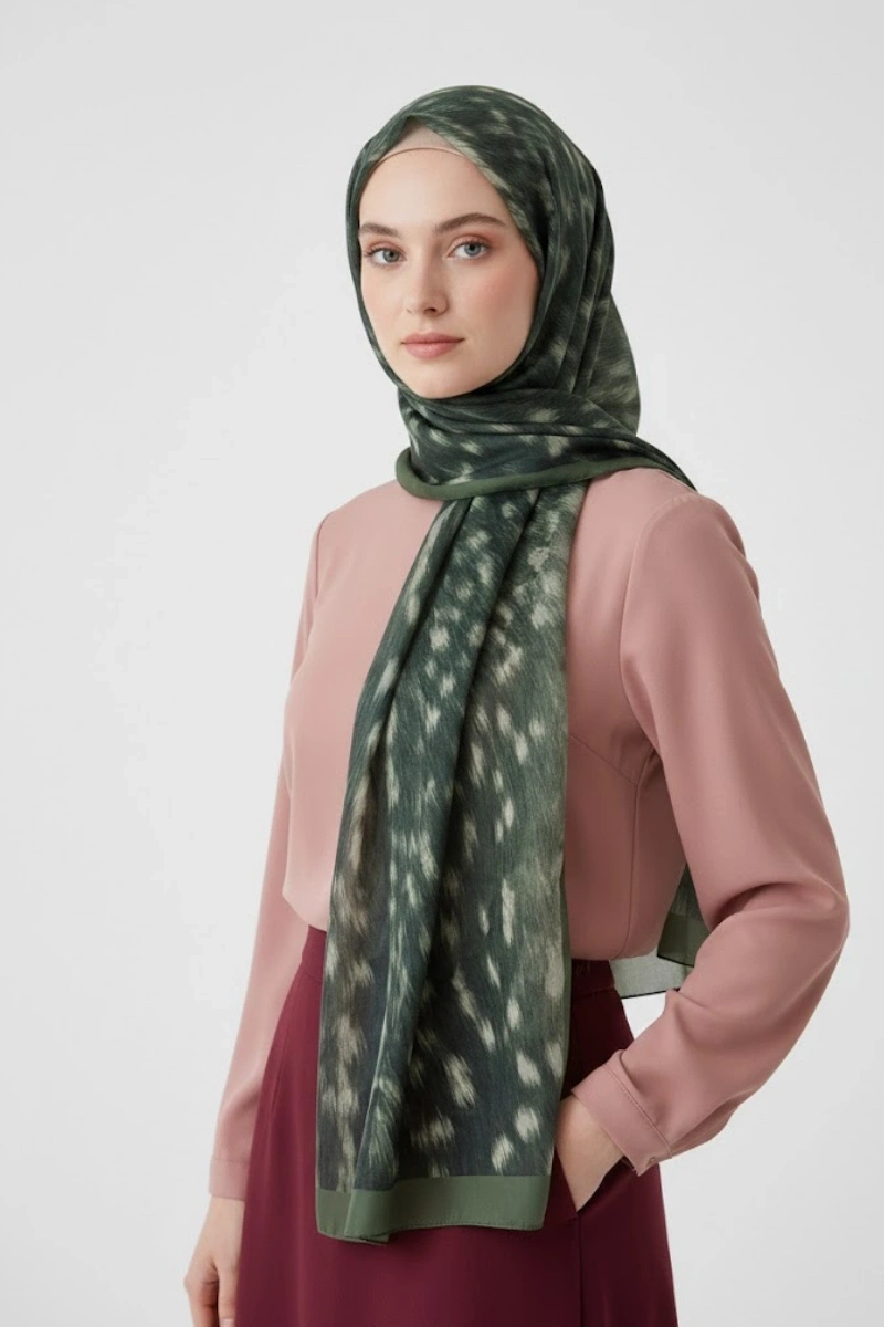 Ceylan Desen Şal Bambi Model - 7