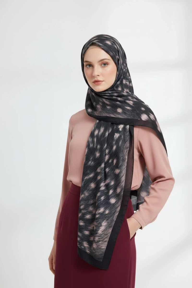 Ceylan Desen Şal Bambi Model - 8