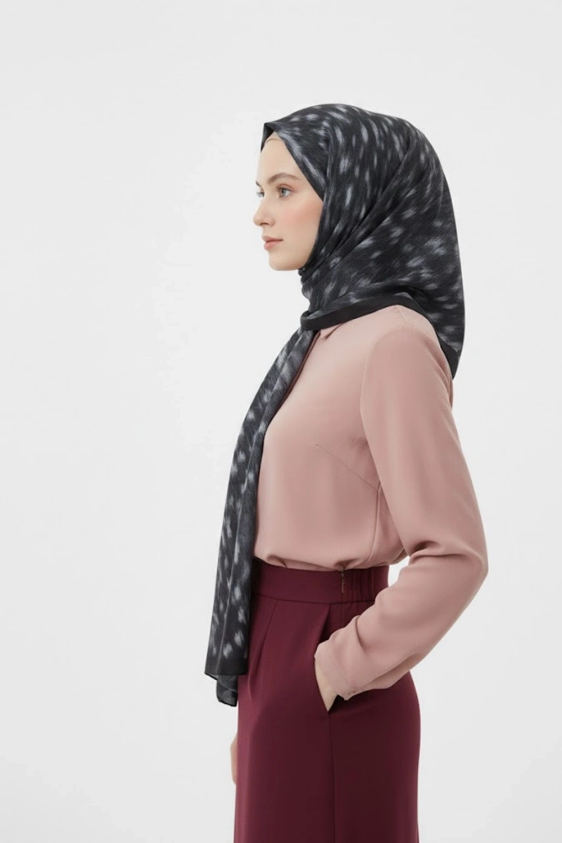 Ceylan Desen Şal Bambi Model - 9