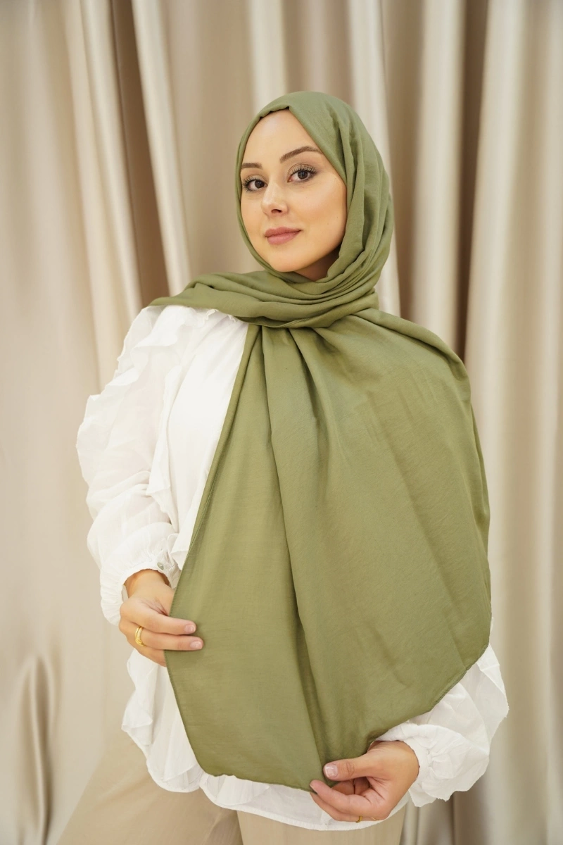 Comfort Pamuk Şal - Haki