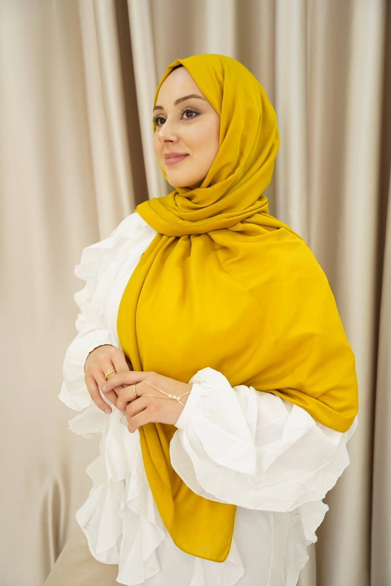 Comfort Pamuk Şal - Hardal Sarısı