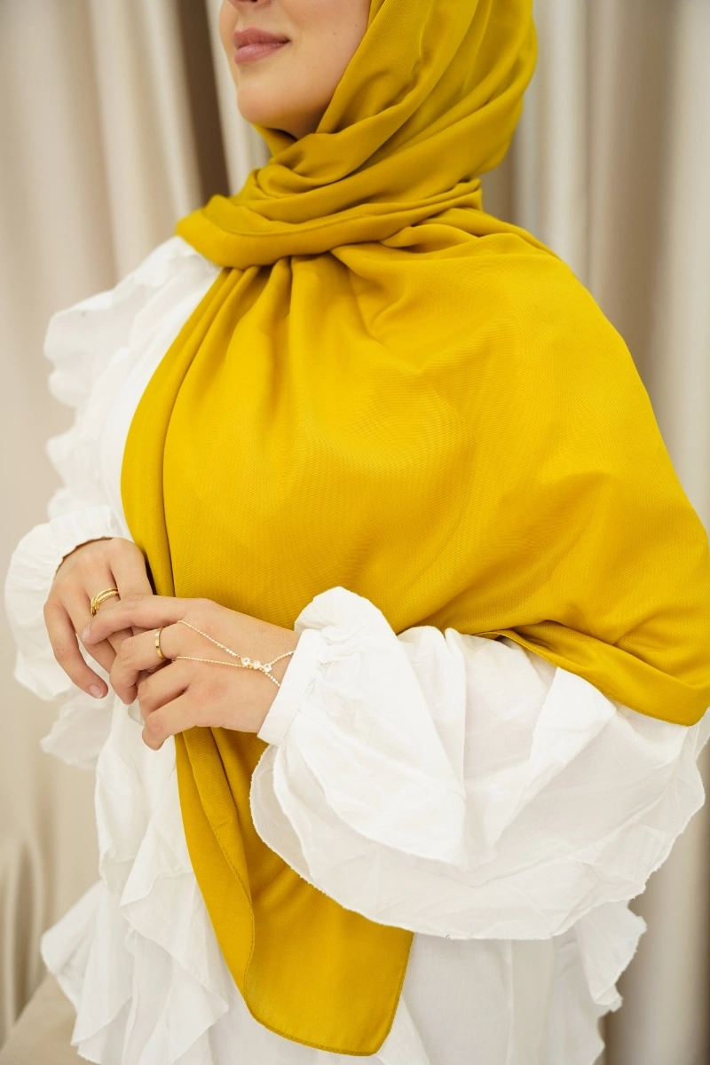 Comfort Pamuk Şal - Hardal Sarısı