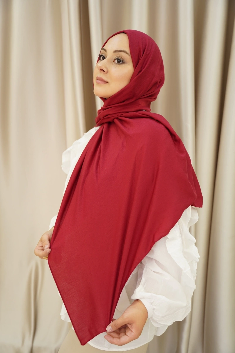 Comfort Pamuk Şal -Bordo