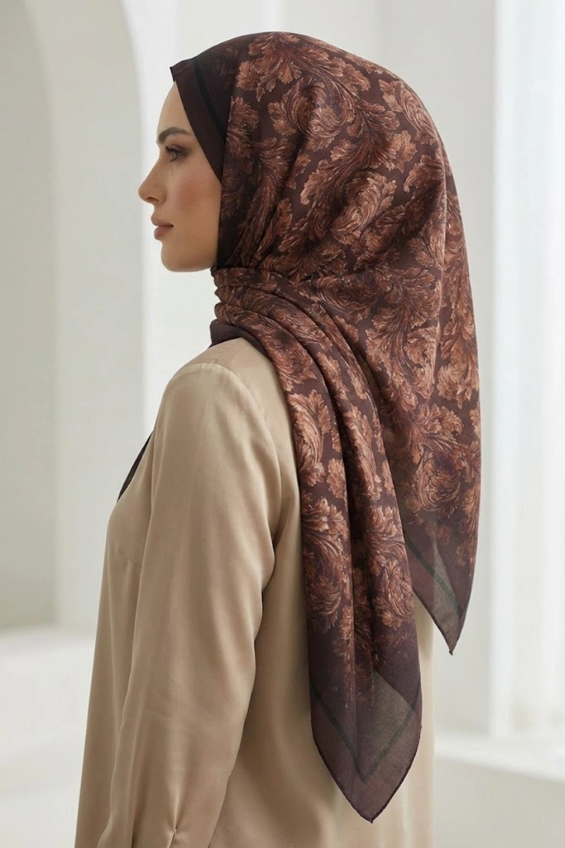 Deva Model Retro Desen Şal - 1
