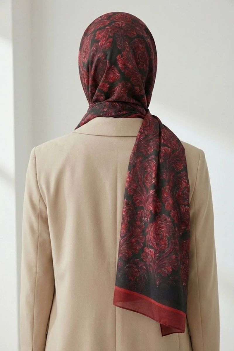 Deva Model Retro Desen Şal - 12