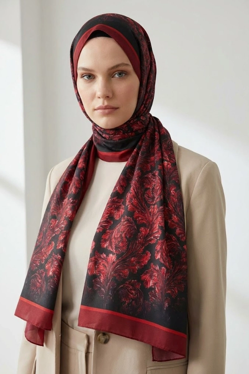 Deva Model Retro Desen Şal - 12