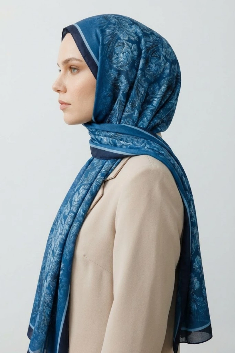 Deva Model Retro Desen Şal - 2