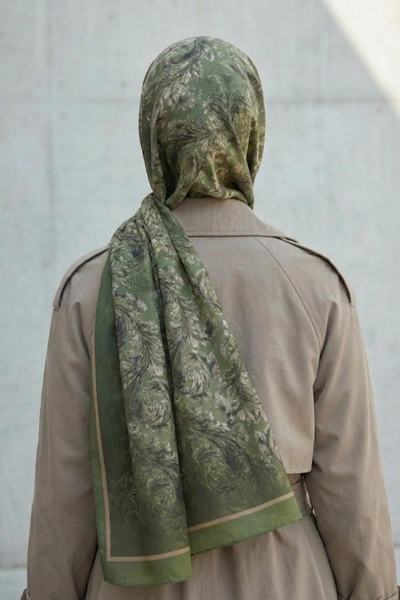 Deva Model Retro Desen Şal - 5