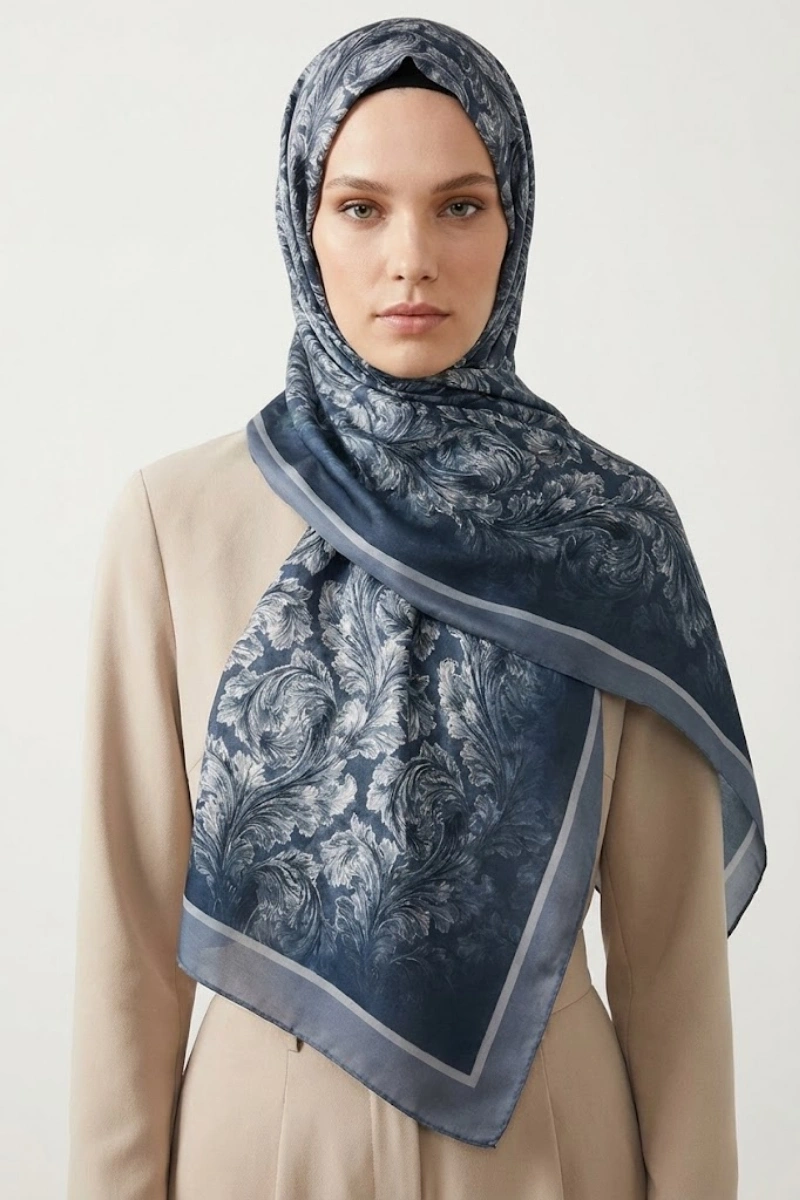 Deva Model Retro Desen Şal - 6