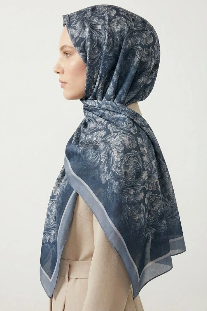 Deva Model Retro Desen Şal - 6