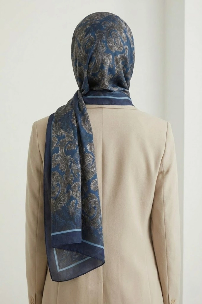 Deva Model Retro Desen Şal - 7