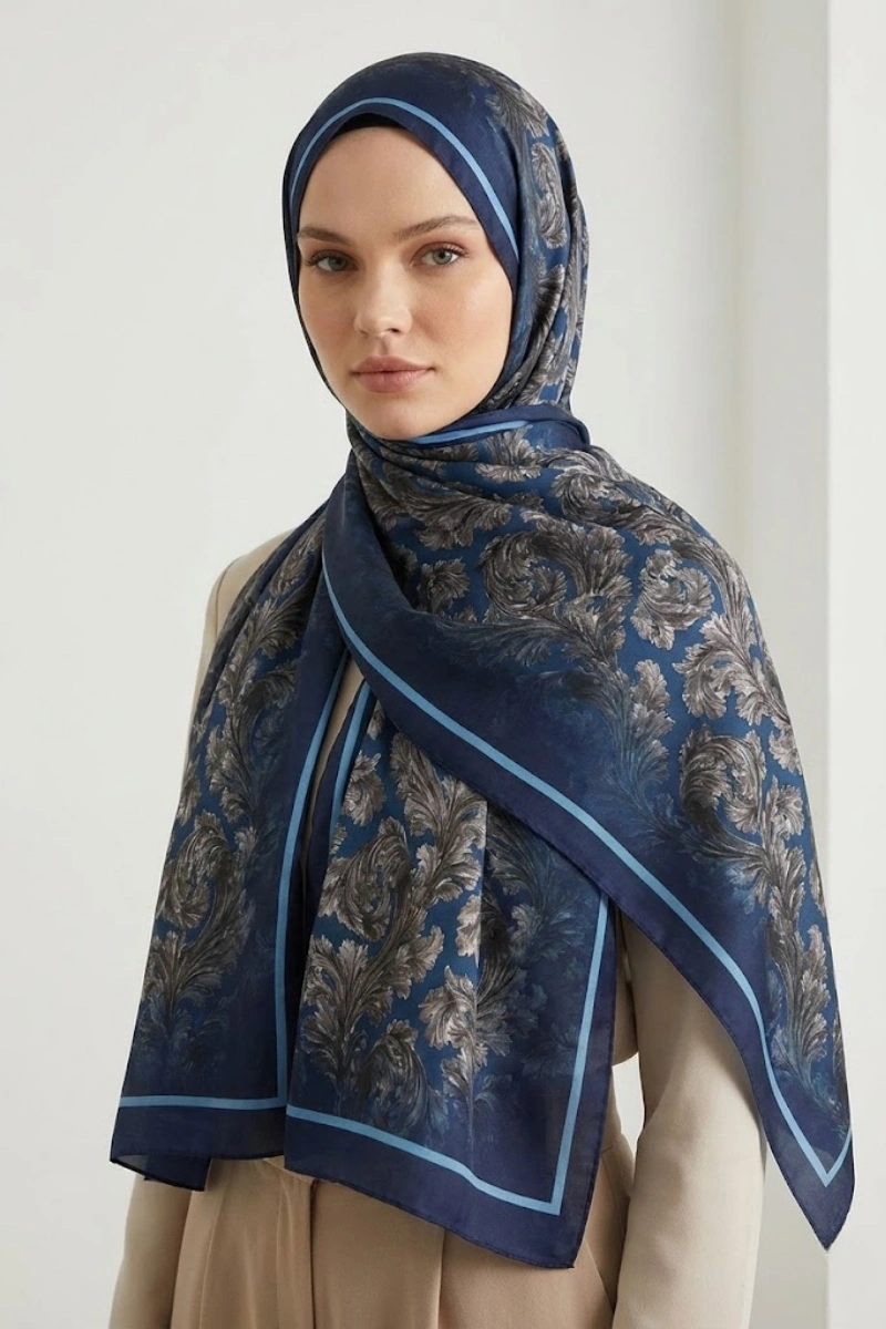 Deva Model Retro Desen Şal - 7