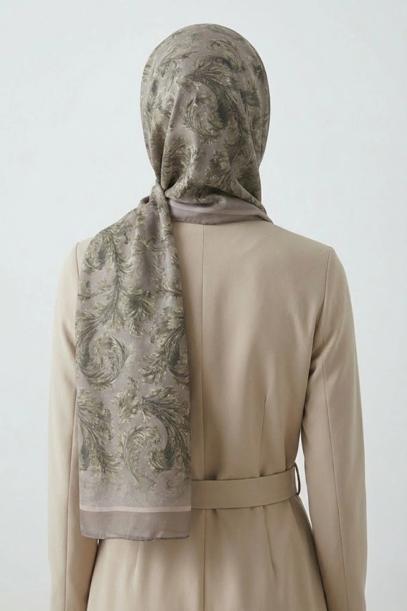 Deva Model Retro Desen Şal - 8