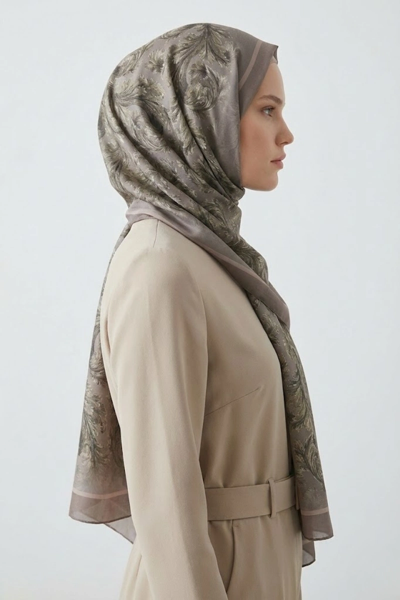 Deva Model Retro Desen Şal - 8