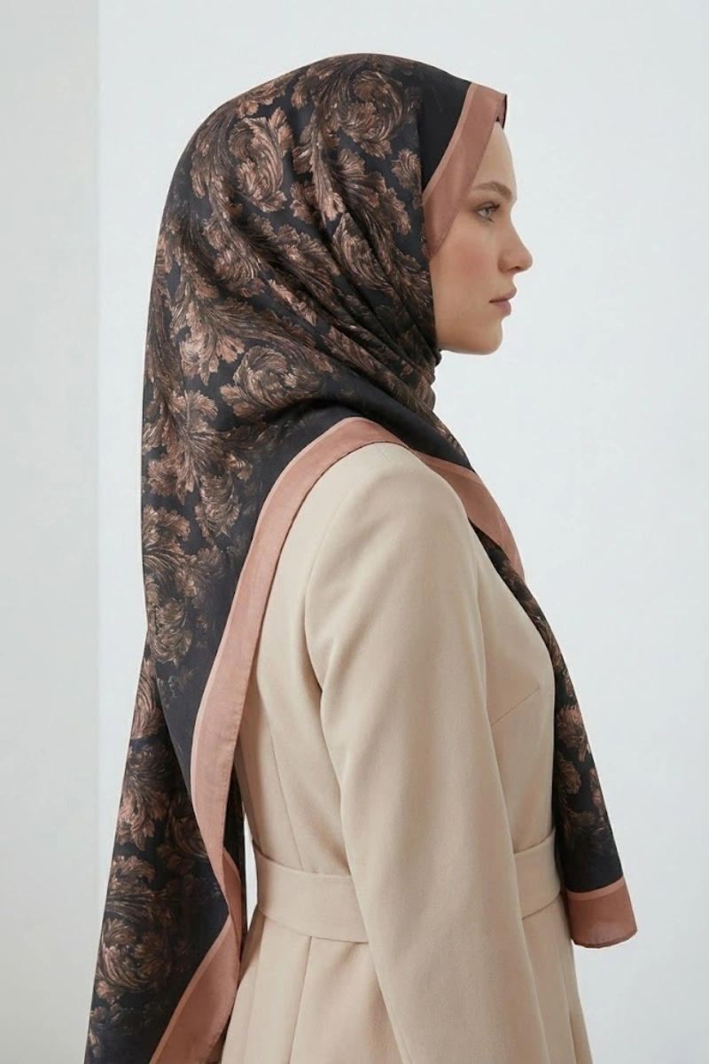 Deva Model Retro Desen Şal - 9