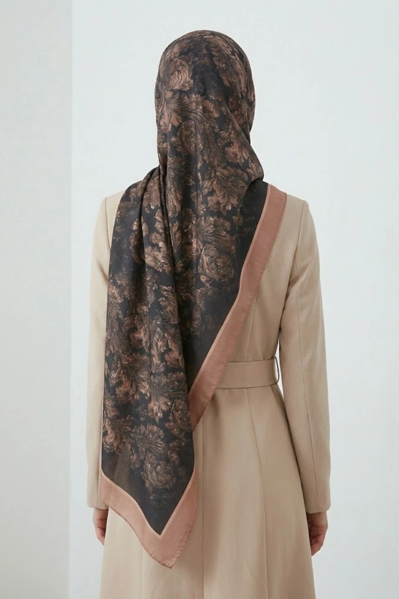 Deva Model Retro Desen Şal - 9