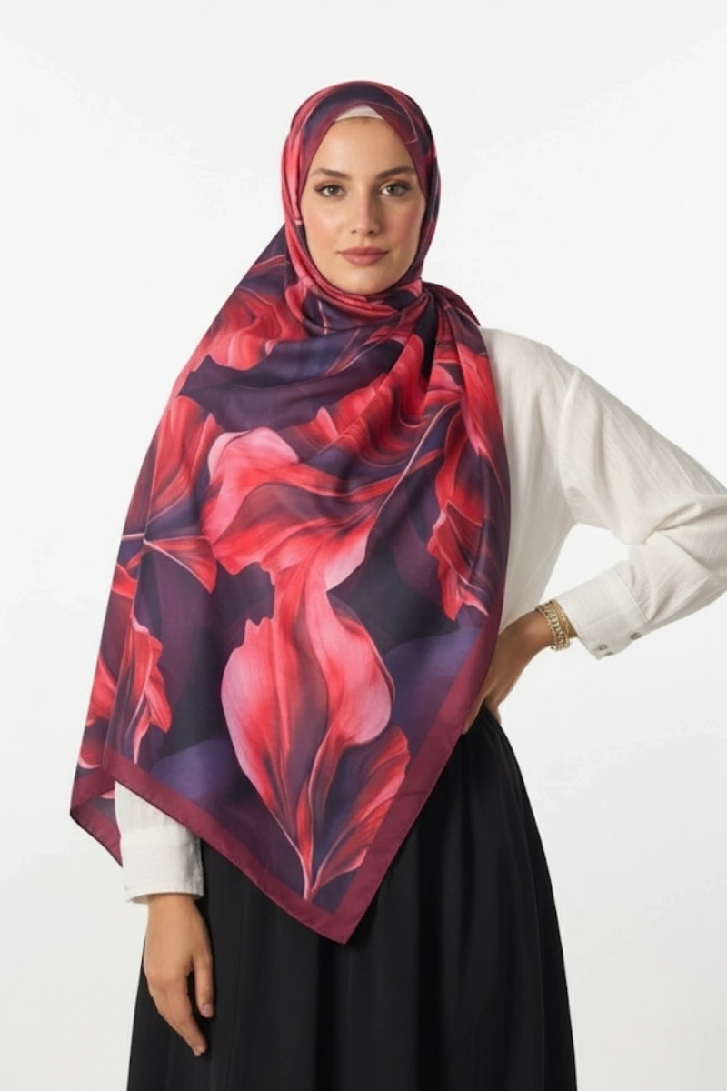 Dörtlü Kombin Retro Desen Şal - Lisa , Duha , Bahar ve Zambak Modelleri