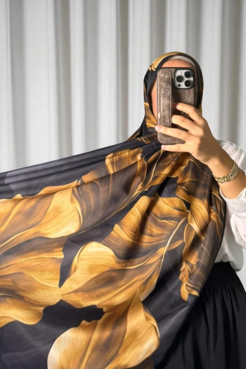 Duha Model Retro Desen Şal - 12