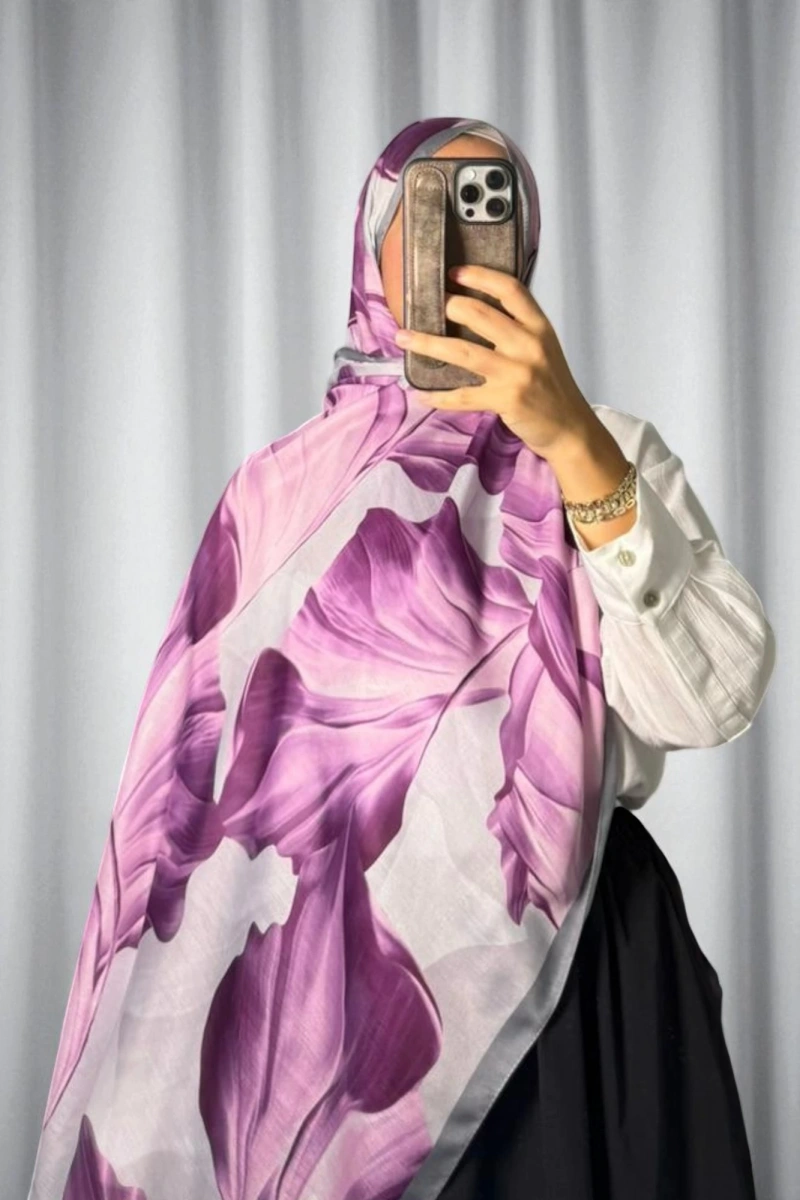 Duha Model Retro Desen Şal - 2