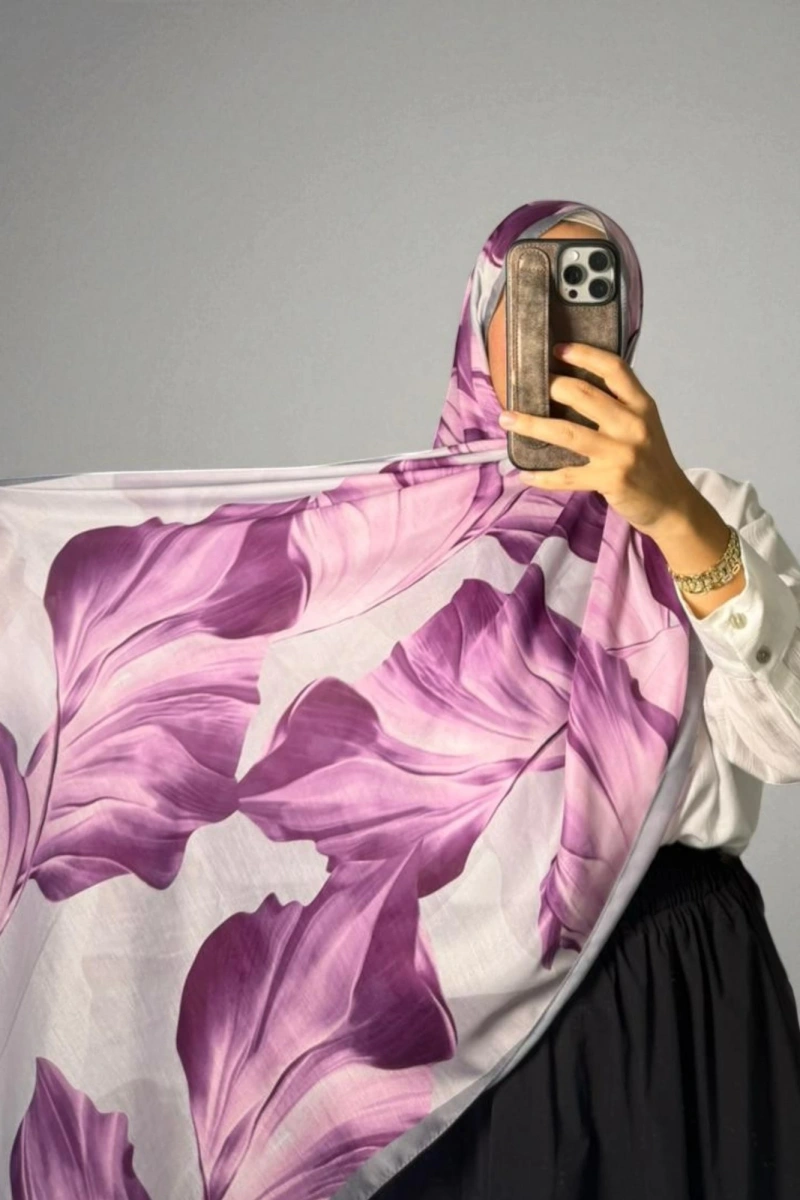 Duha Model Retro Desen Şal - 2